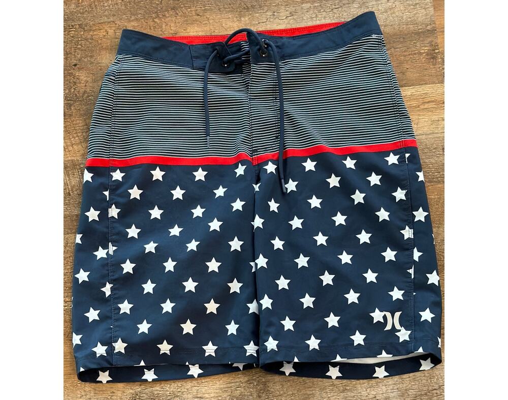 Hurley men's stars and stripes boardshorts 28